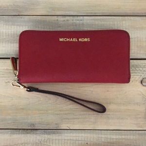 Michael Kors red wallet